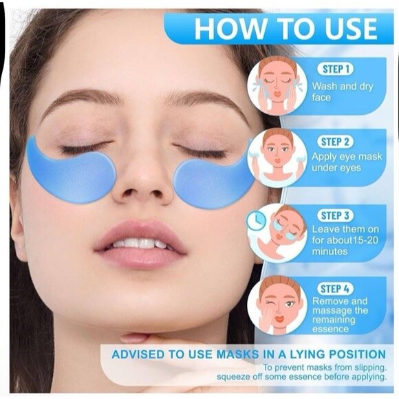 New Sealed Hicream Retinol Collagen Eye Patch 60pcs 30 Pairs Anti Aging - Picture 5 of 8